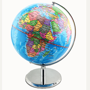 20cm globe with silver stand